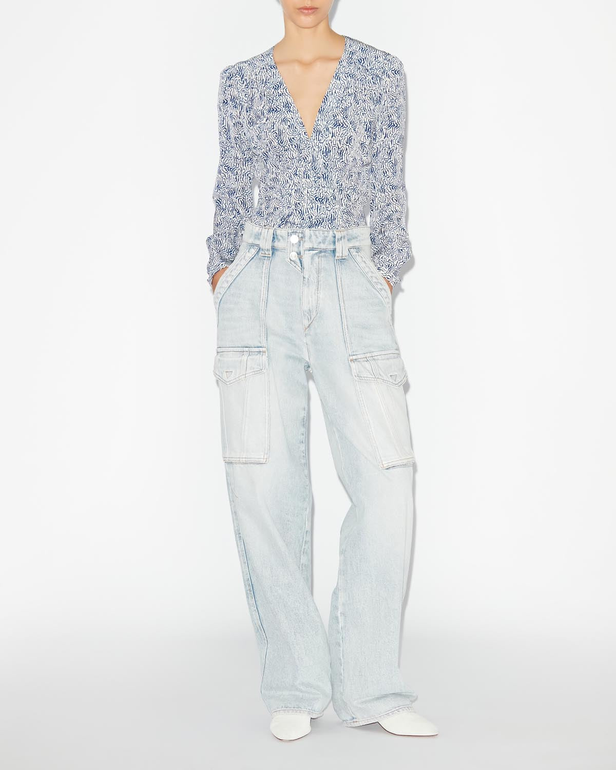 Blusa de manga larga eddy - Azul - Woman - 1