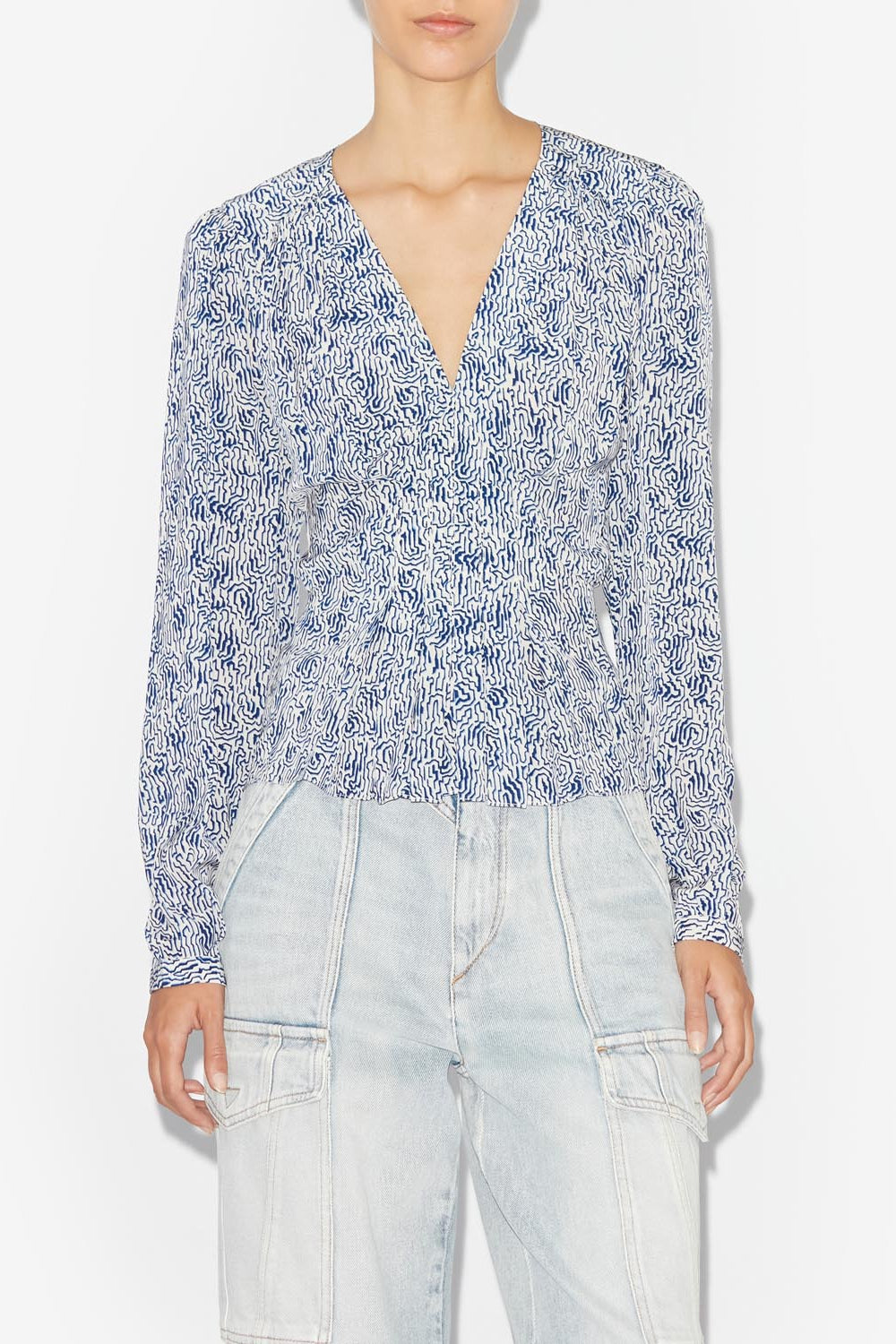 Long-sleeve blouse eddy - Blue - Woman - 4