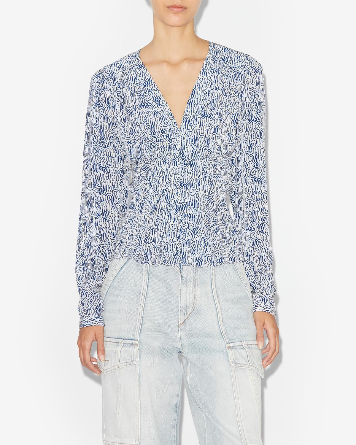 Blusa de manga larga eddy - Azul - Woman - 3
