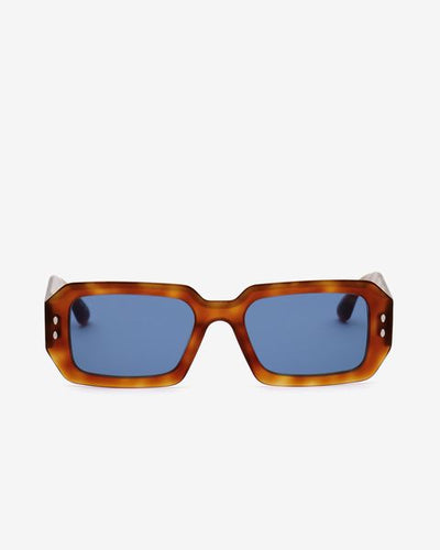 Occhiali da sole rettangolari lizzy - Brown hav-blue - Woman - 2