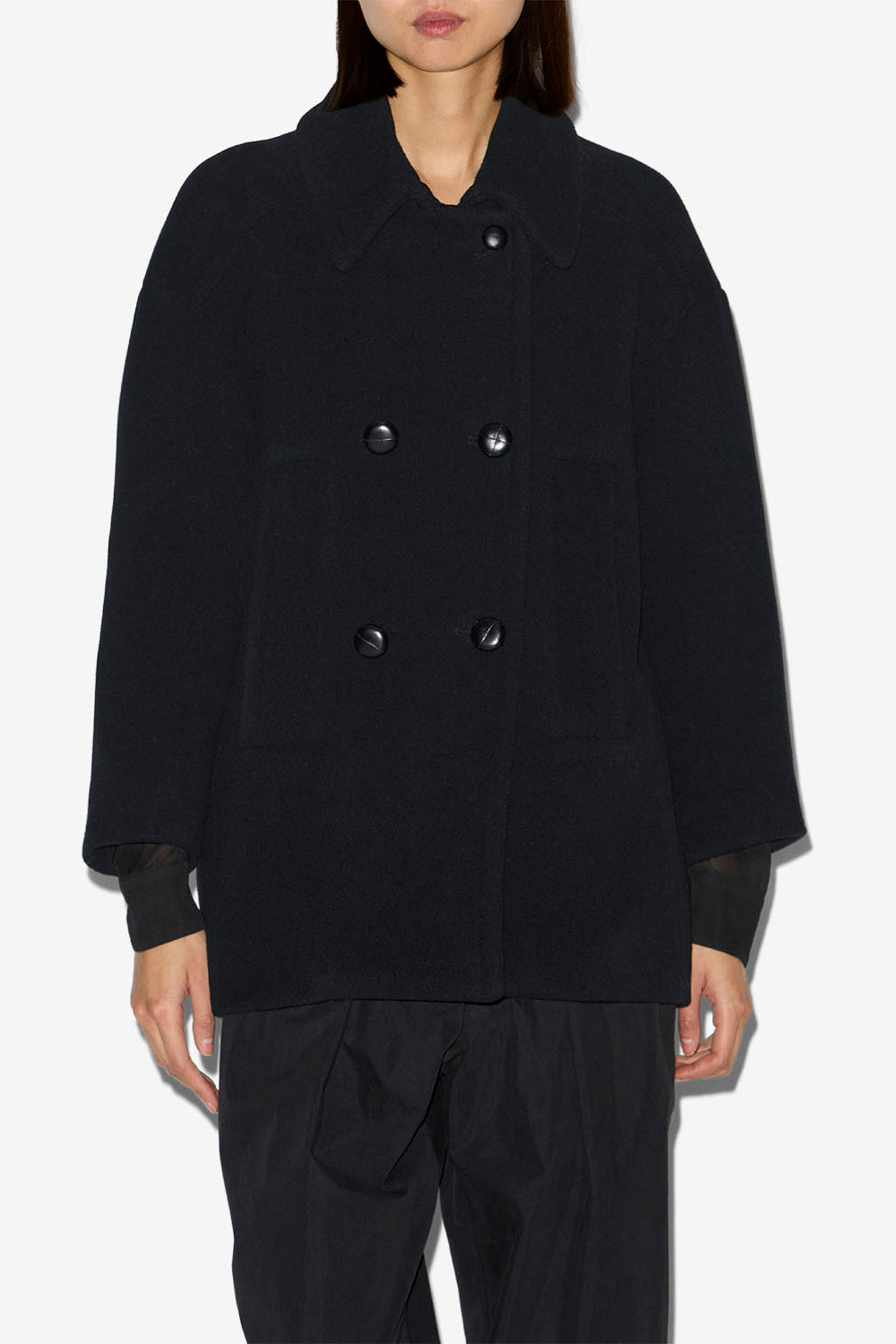 Cappotto fiby in misto lana - Nero - Woman - 4