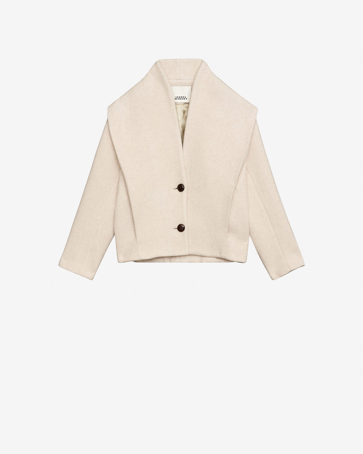 Dyogo wool blend coat - Ecru - Woman - 5