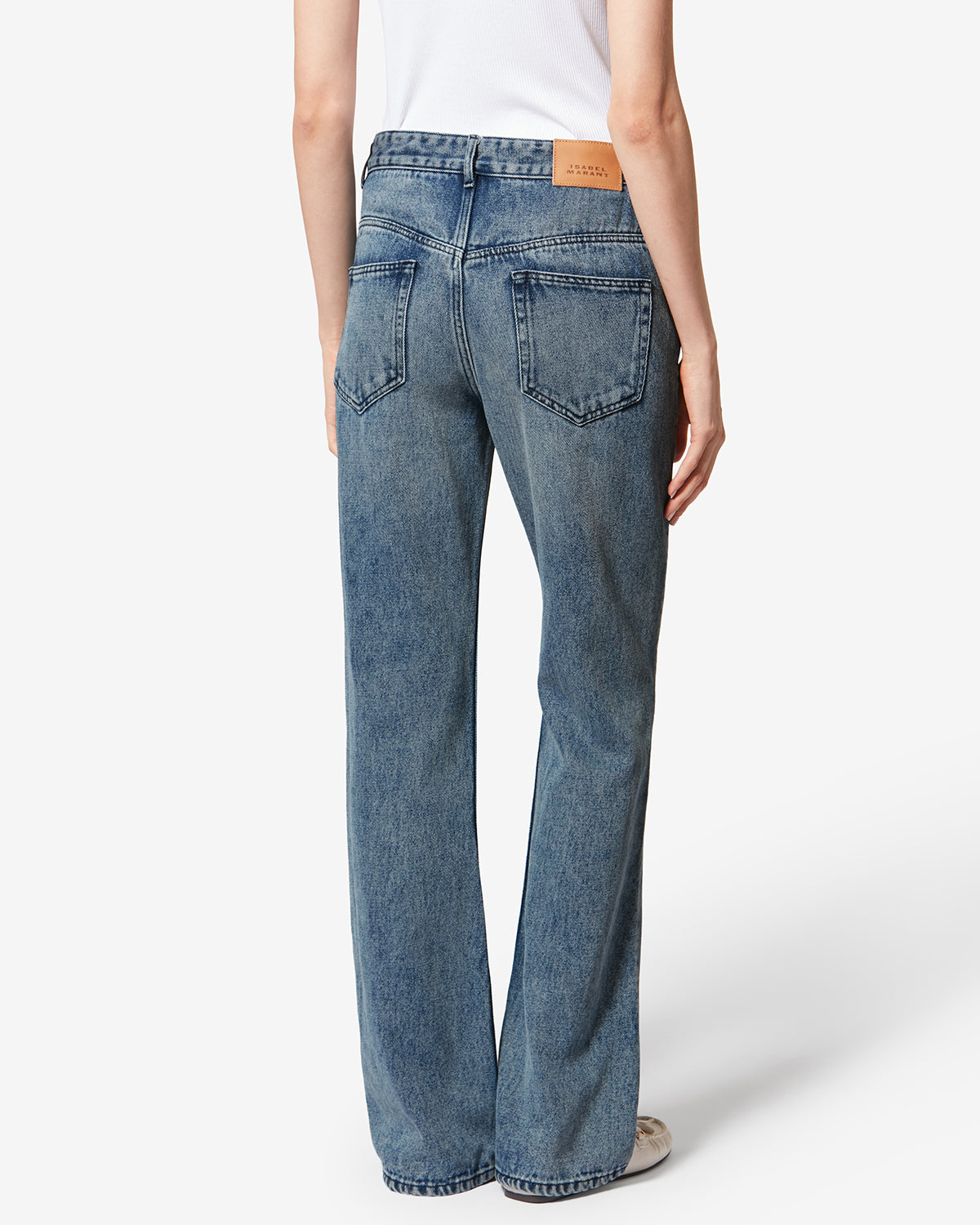 Jean bootcut en denim belvira - Bleu clair - Woman - 4