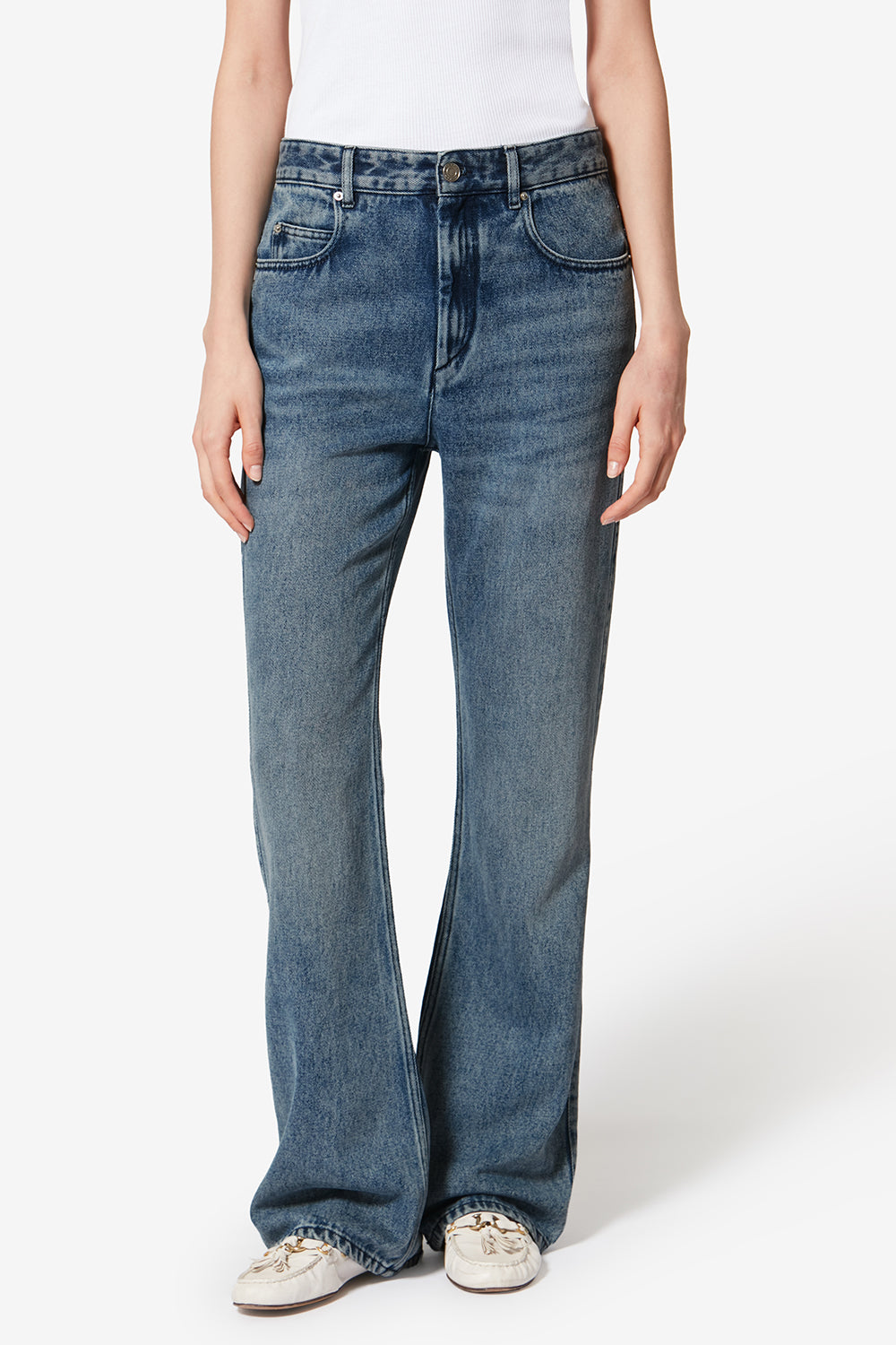 Bootcut-jeans aus denim belvira - Hellblau - Woman - 4