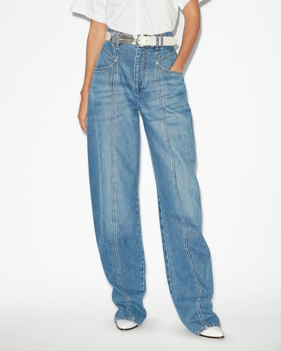 Lockere jeans vetan aus denim - Blau - Woman - 3