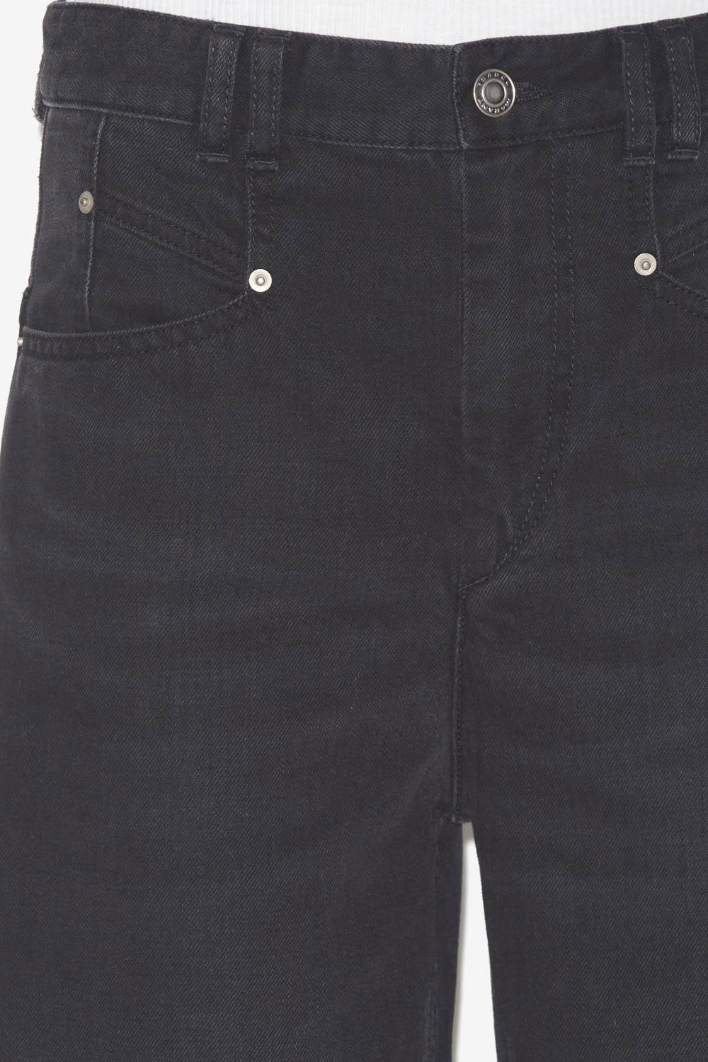 Lemony high-rise loose fit denim jeans - Black - Woman - 3