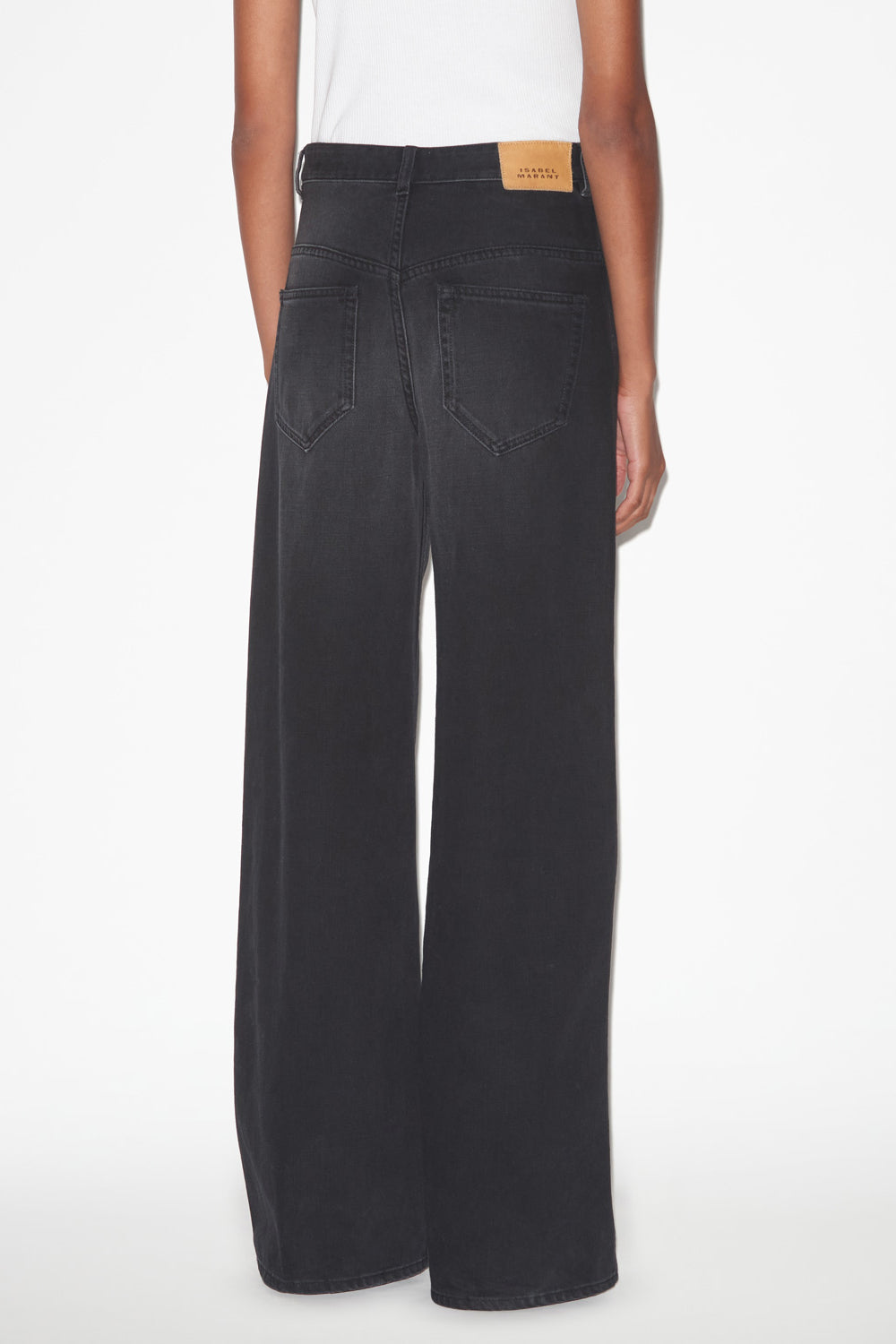 Lemony high-rise loose fit denim jeans - Black - Woman - 5