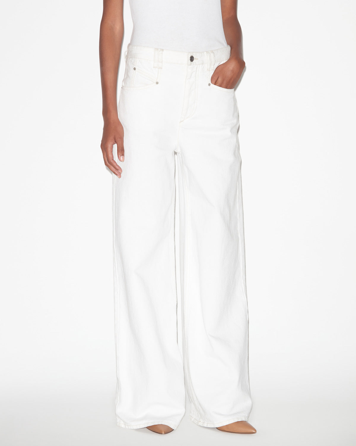 Pantaloni lemony Woman Bianco 5