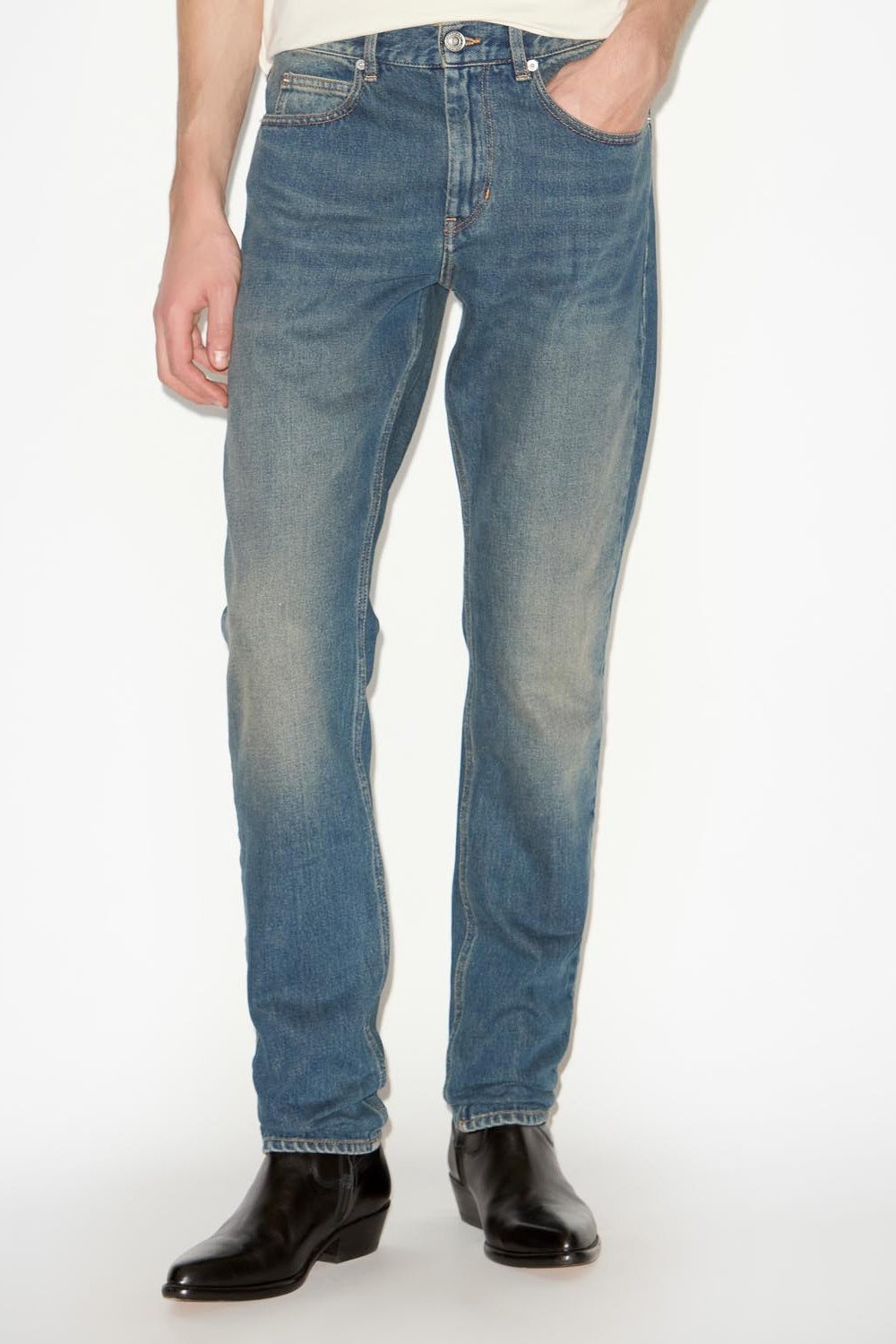 Jean droit en denim jack - Bleu - Man - 4