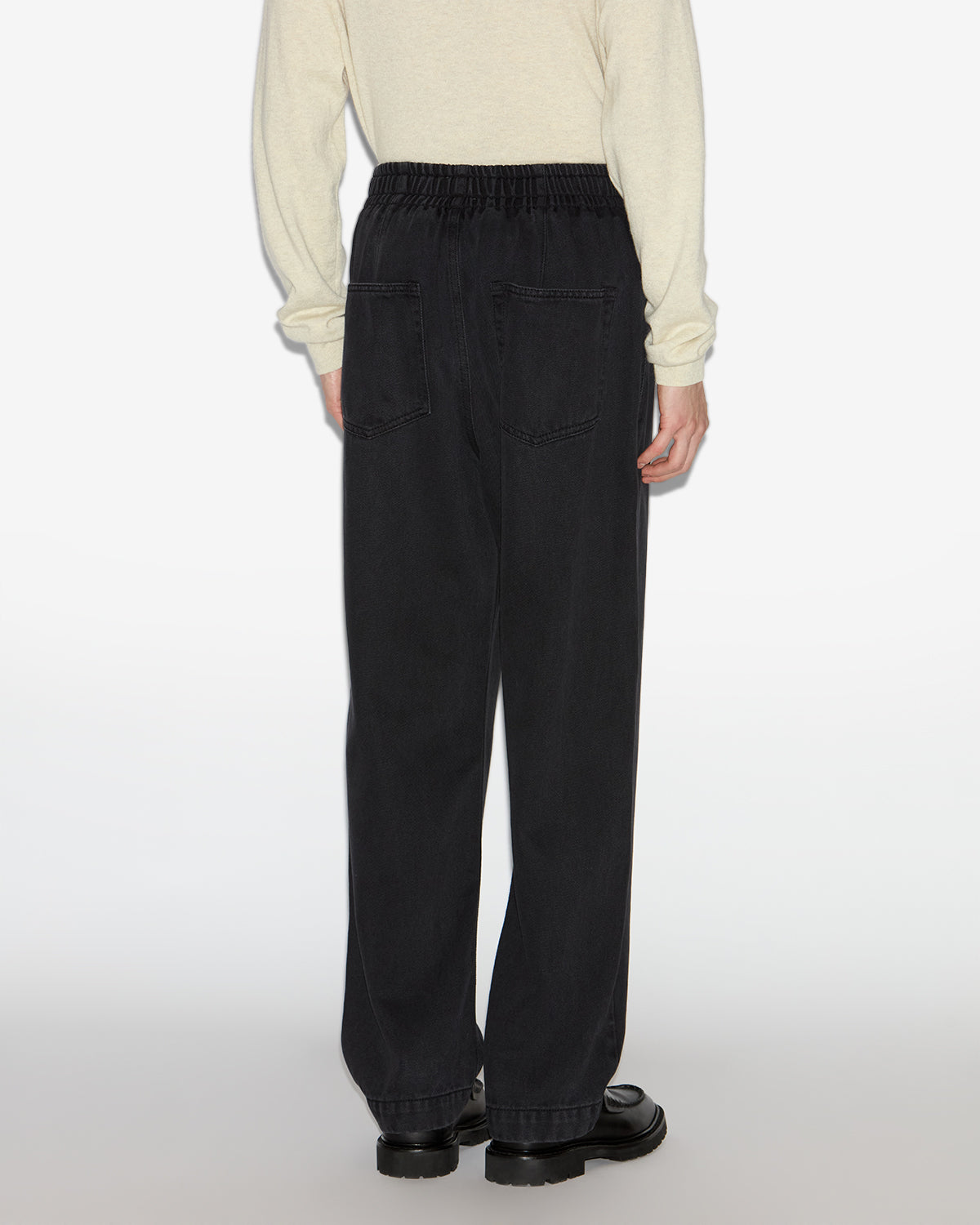 Timeo flowing denim jeans - Black - Man - 4