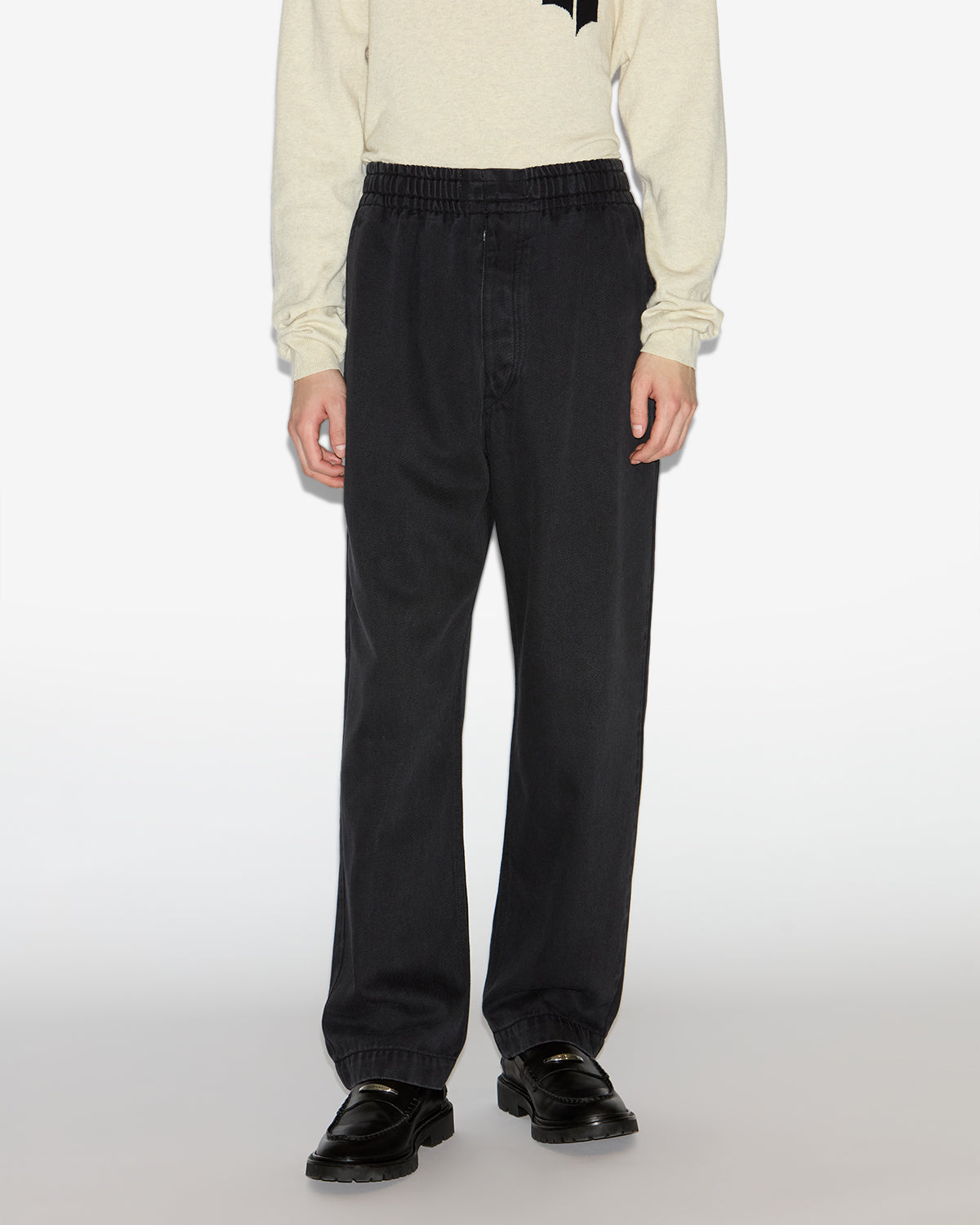 Timeo flowing denim jeans - Black - Man - 3