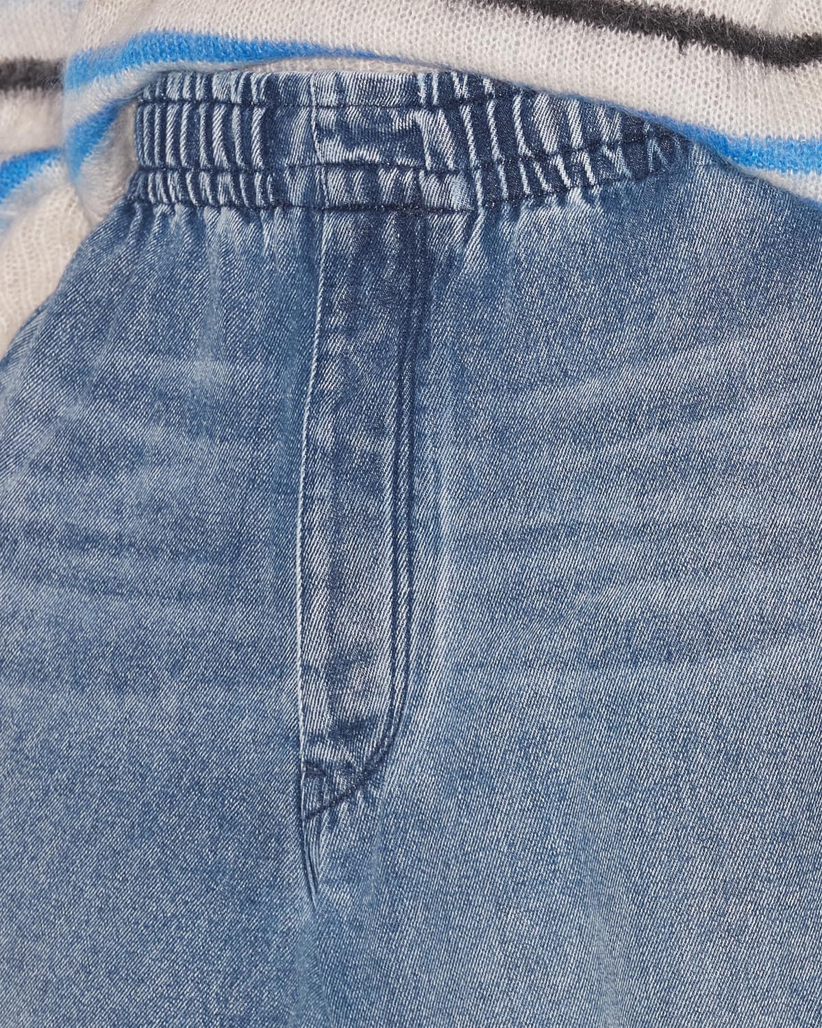 Jean fluide à taille élastiquée timeo - Bleu clair - Man - 2