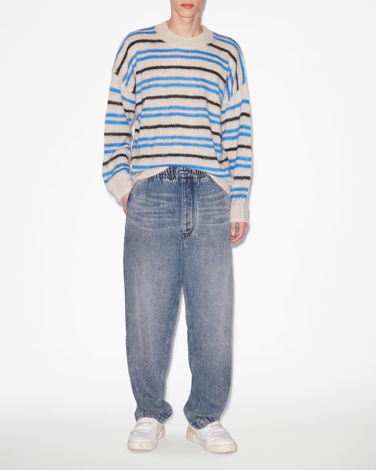 Jean fluide à taille élastiquée timeo - Bleu clair - Man - 1