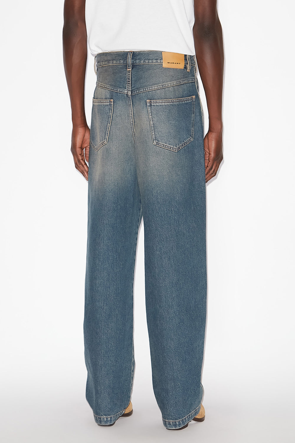 Jean jorje large en denim - Bleu - Man - 5