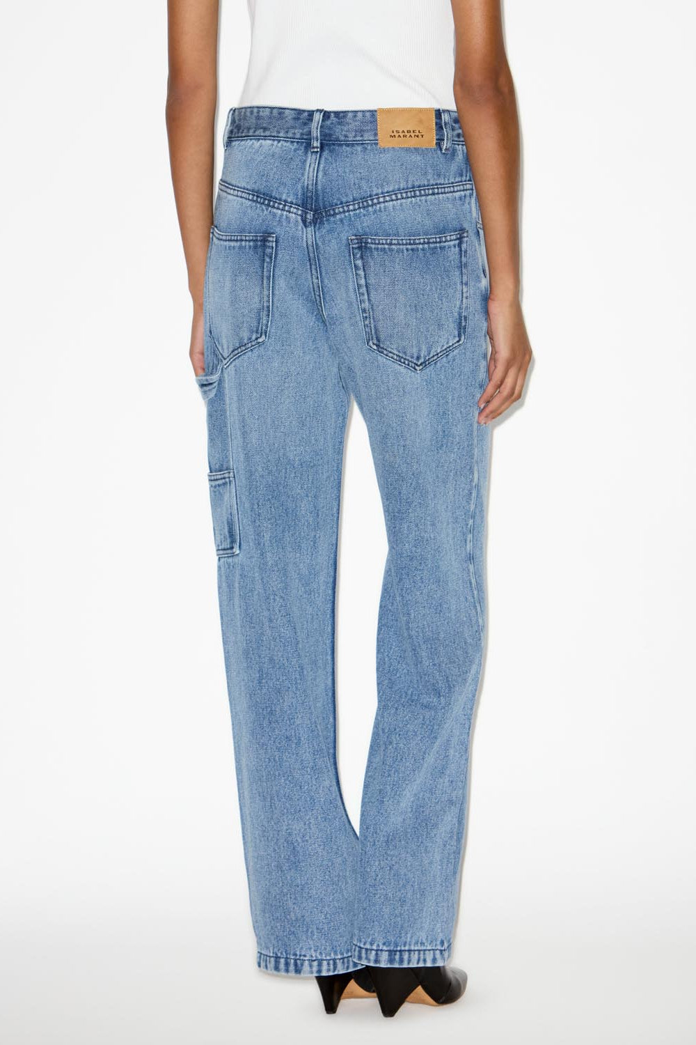 Bymara flowing loose-fitting denim jeans - Light blue - Woman - 5