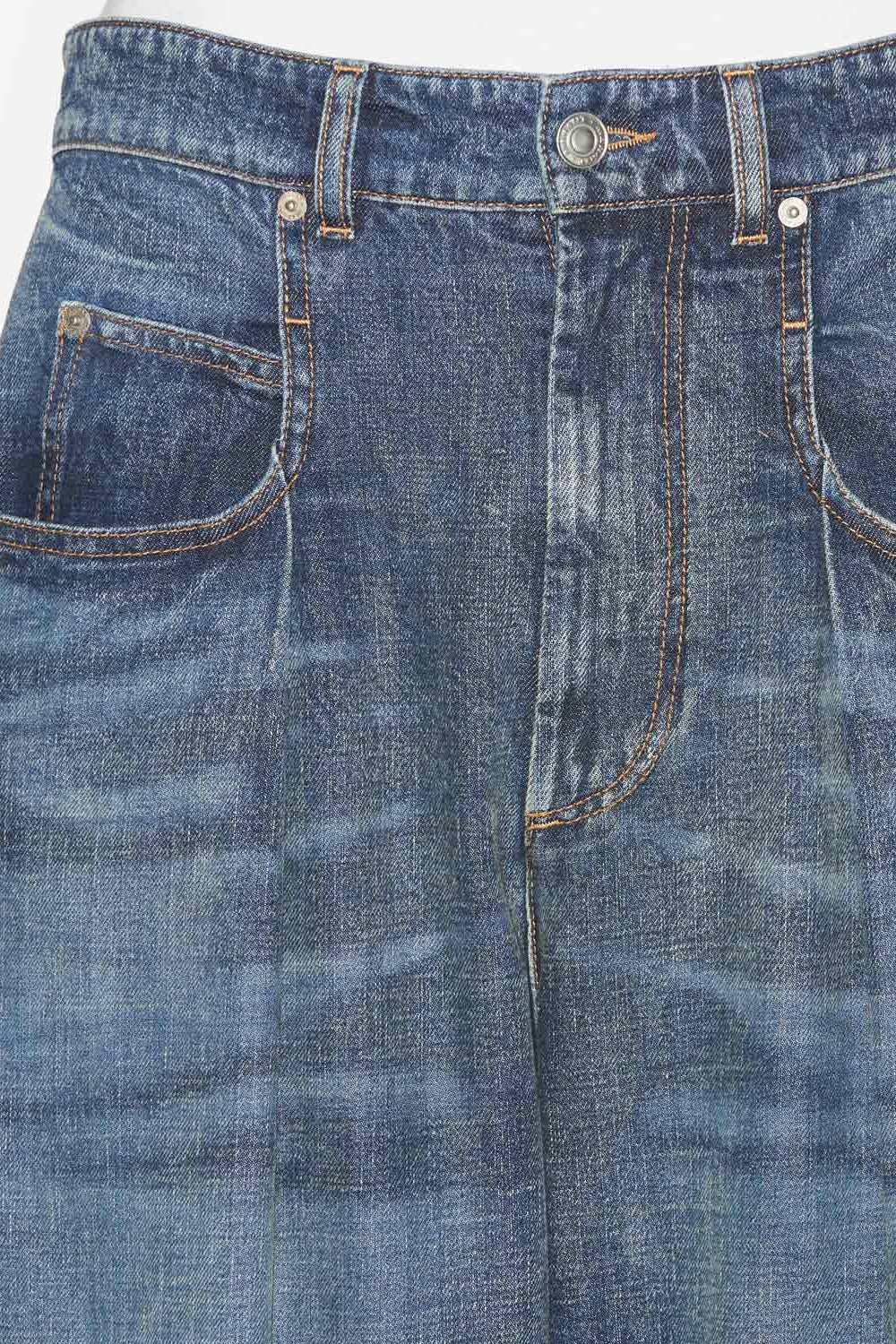 Jean ample taille haute janael - Bleu foncé - Man - 3