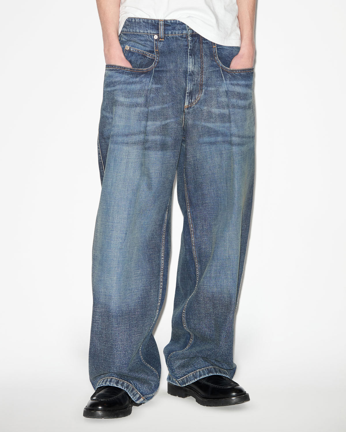 Pantaloni janael Man Blu scuro 5