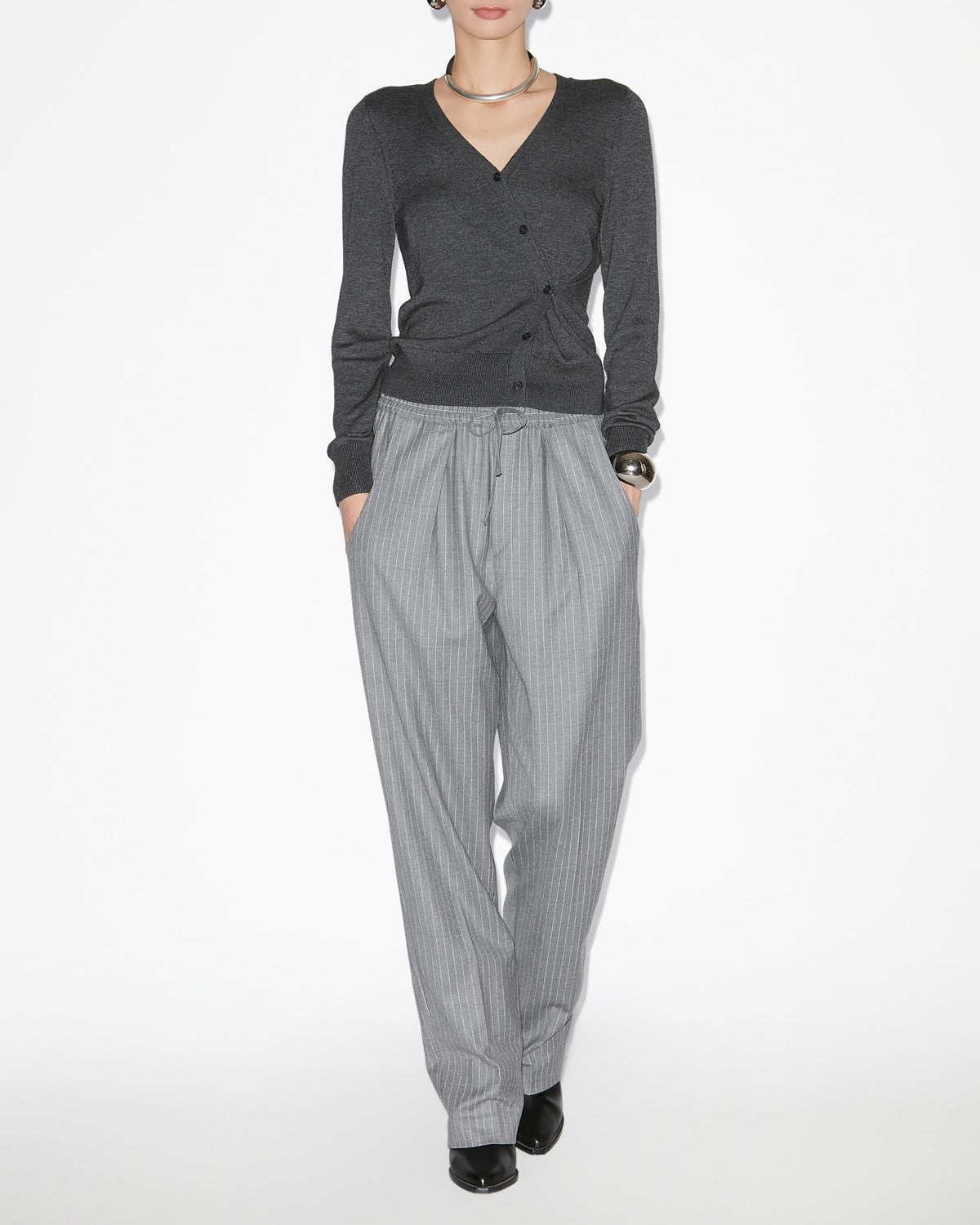 Liska pants Woman Gray 4