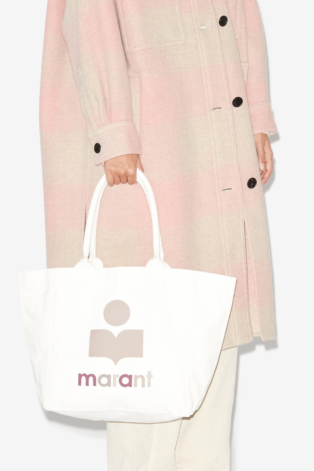 Yenky logo-embroidered small tote bag - 에크루 - Woman - 2