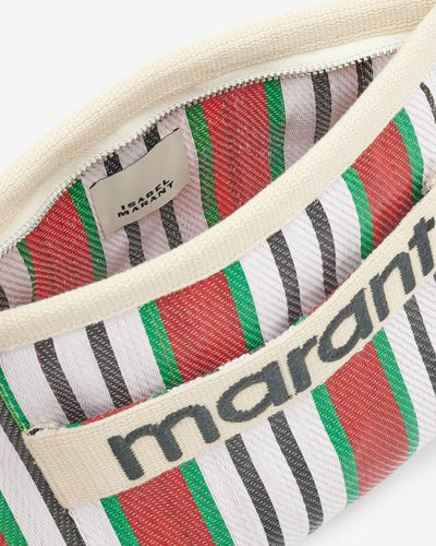 Sac pochette rayé powden - Rouge - Woman - 6