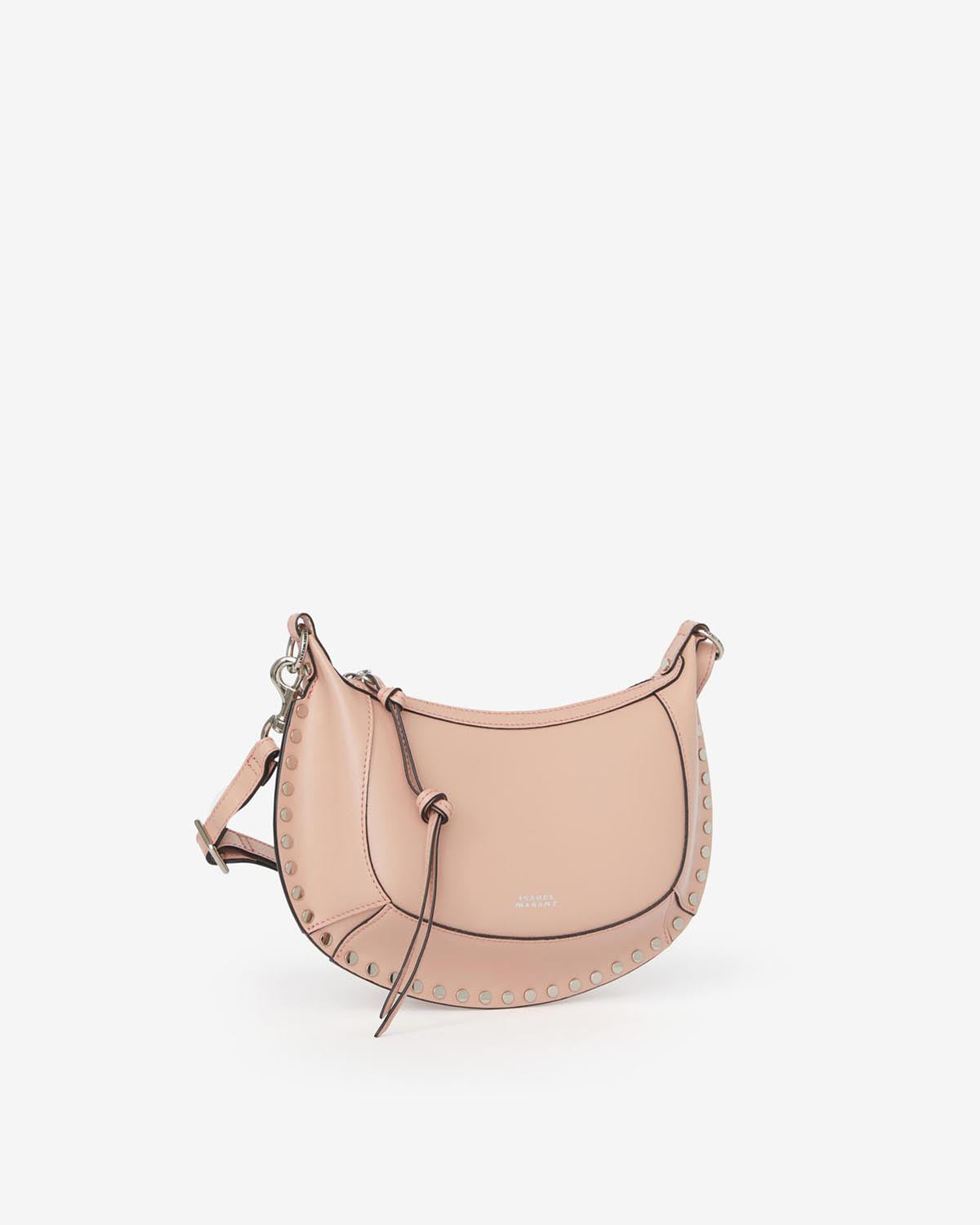 Bolso de hombro de piel granulada oskan moon - Nude - Woman - 3
