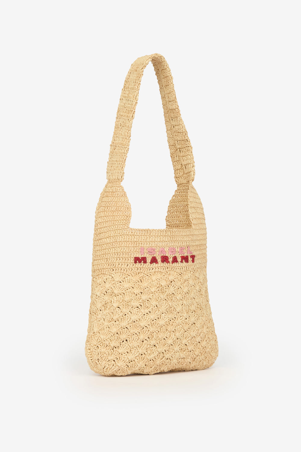 Praia borsa small in rafia - Natural/pink - Woman - 4
