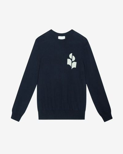 Evans ウール＆コットン ロゴ入りセーター - Midnight - Man - 5