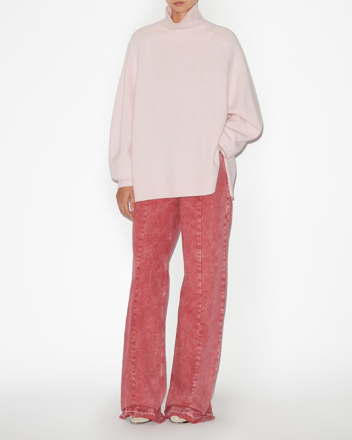 Pull linelli Woman Rose clair 4