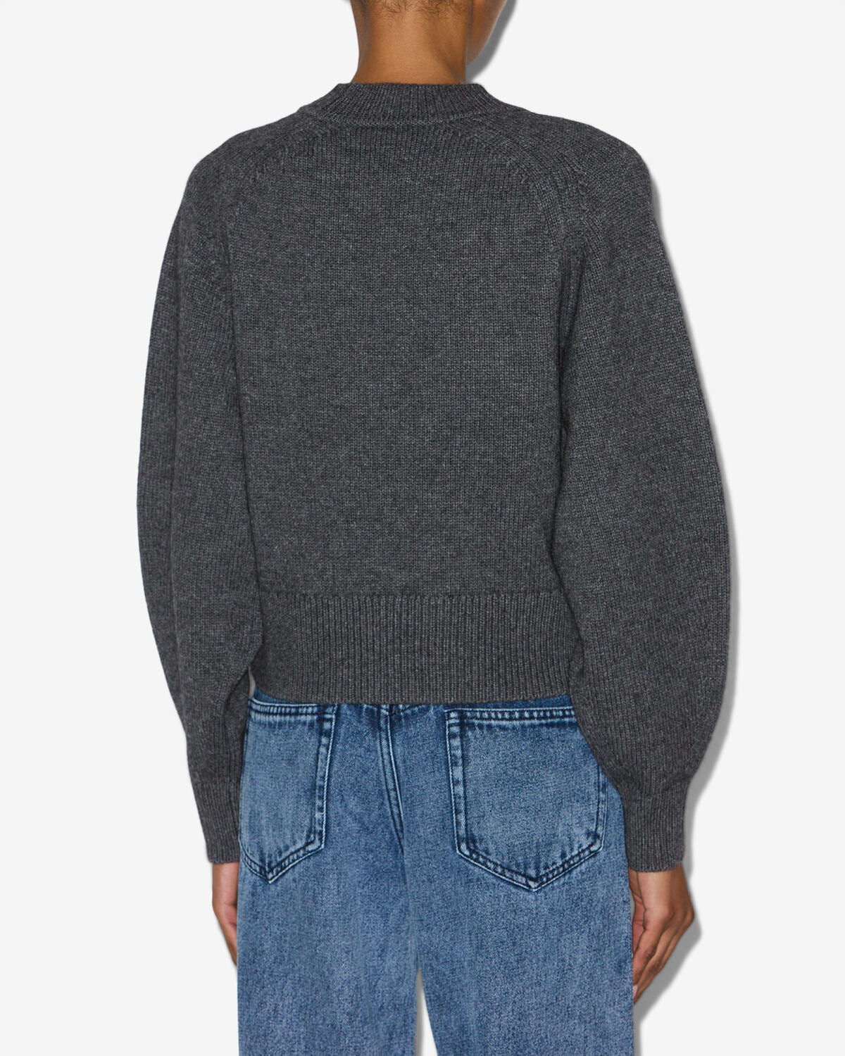 Leandra merinos wool and cashmere sweater - Anthracite - Woman - 4