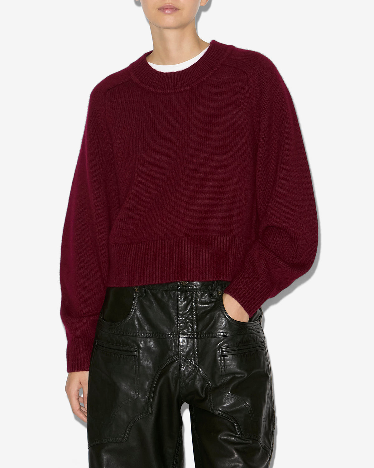 Leandra sweater Woman Burgundy 4