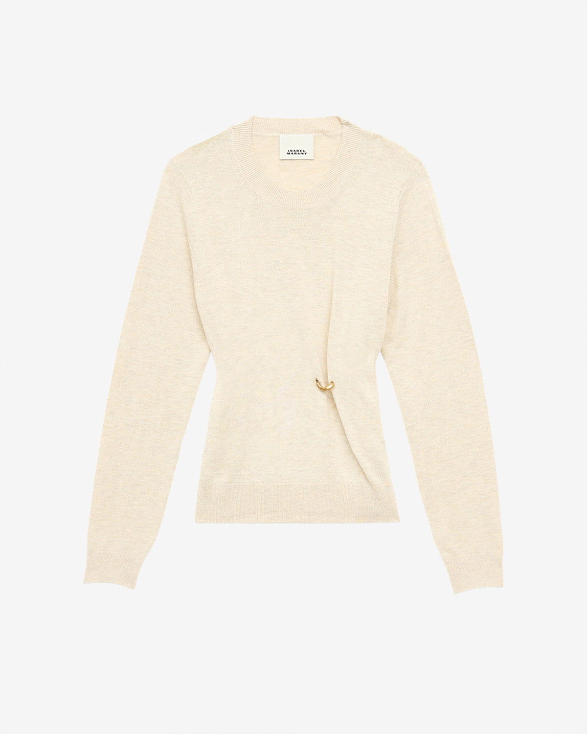 Cosima draped knit sweater - Ecru - Woman - 5