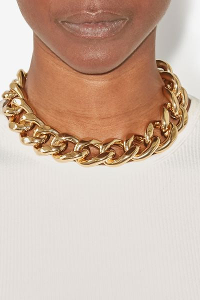 Choker oversize-kette links - Golden - Woman - 5