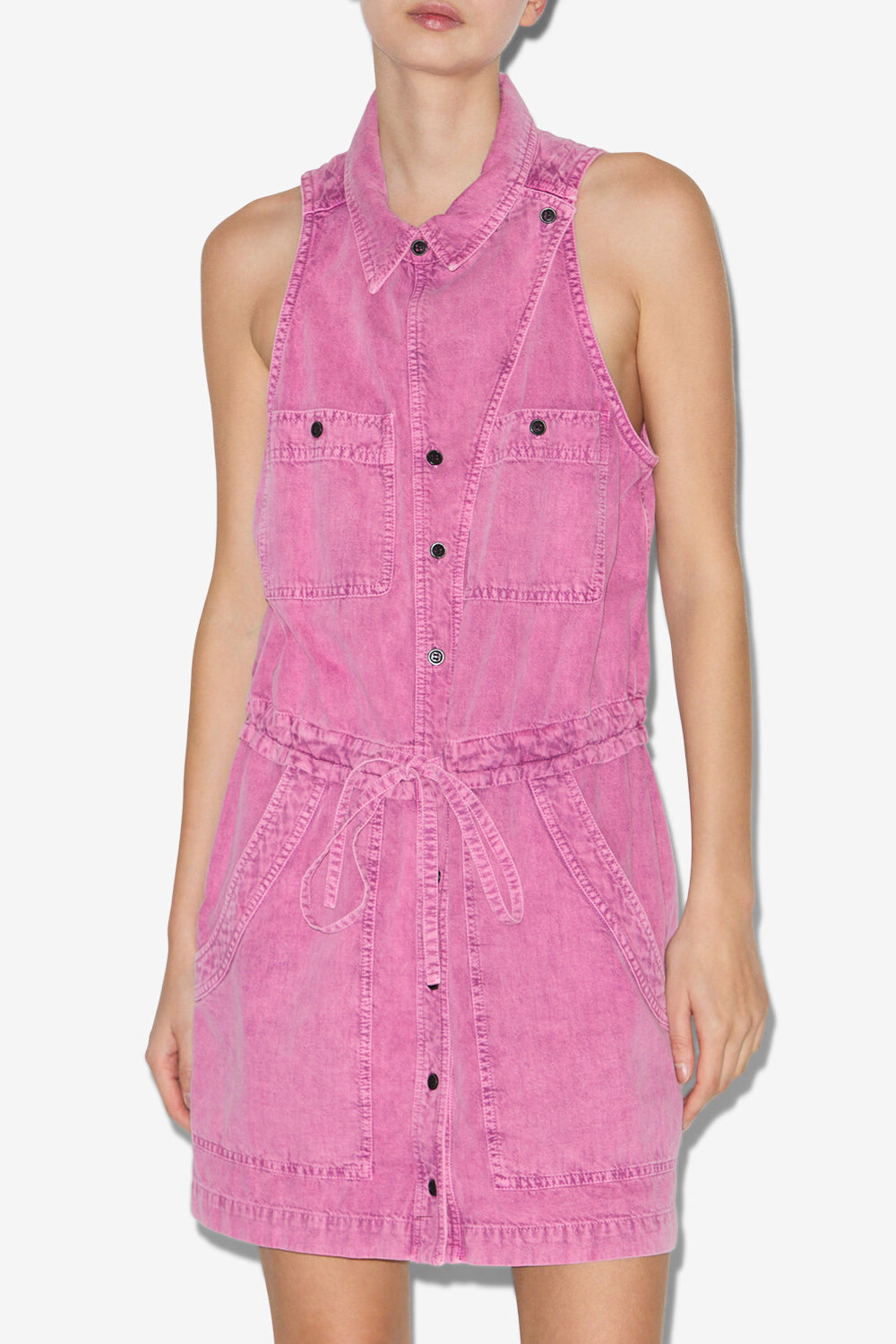 Ines xxx cotton dress - ピンク - Woman - 4