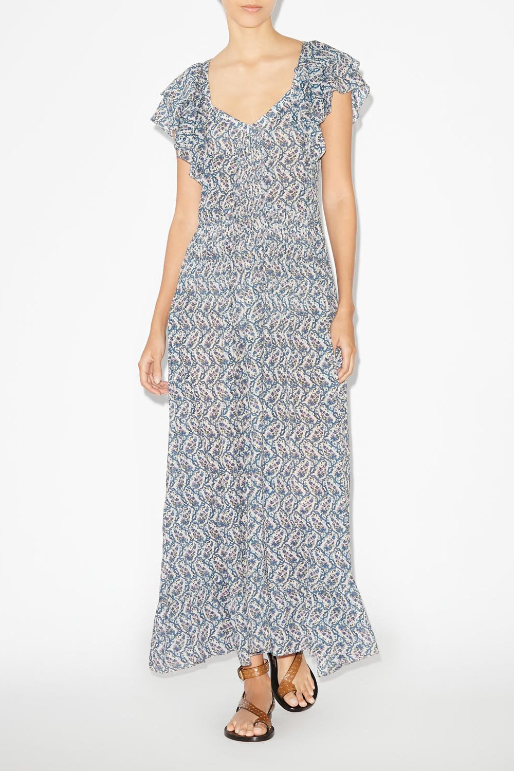 Godralia long flowing dress - Ecru - Woman - 2