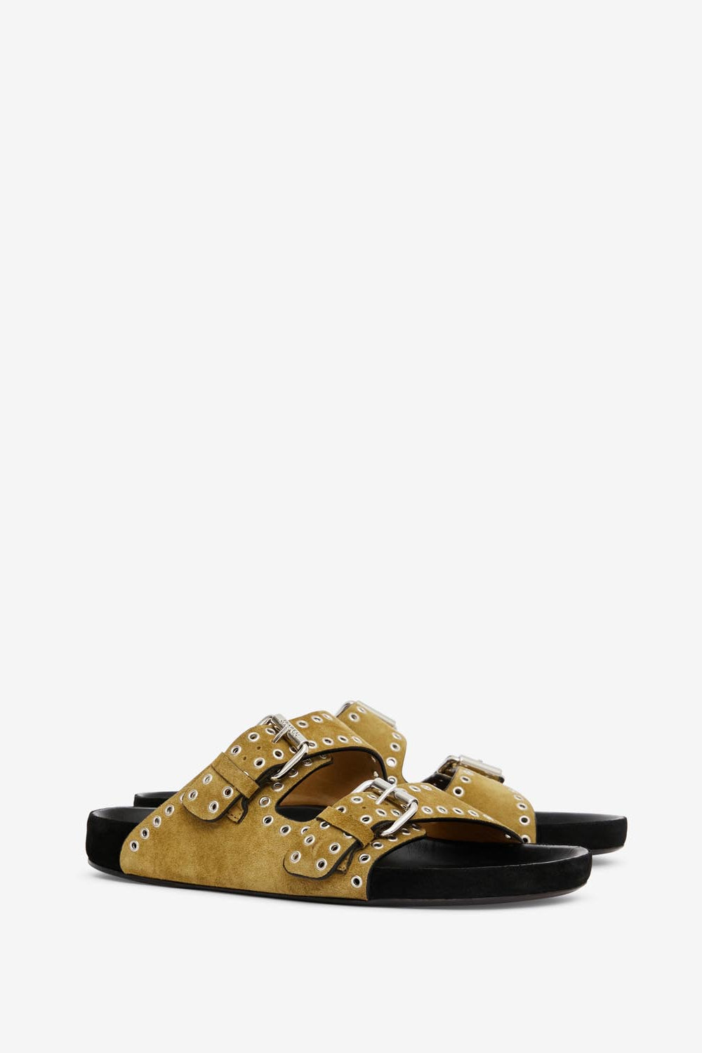 Sandales ouvertes en cuir lennyo - Taupe - Woman - 3