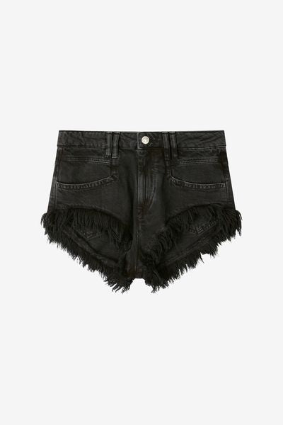 Short en denim eneidao - Noir délavé - Woman - 1