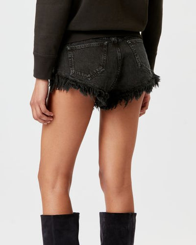 Eneidao denim shorts - Black - Woman - 4