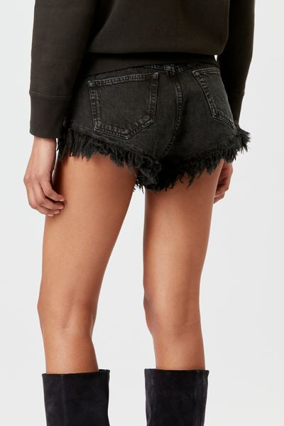 Short en denim eneidao - Noir délavé - Woman - 5