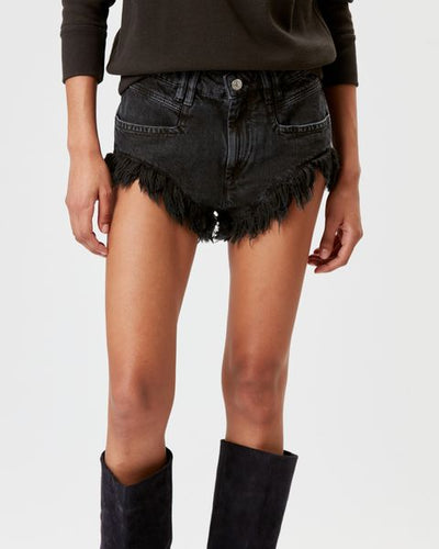 Eneidao denim shorts - Black - Woman - 3