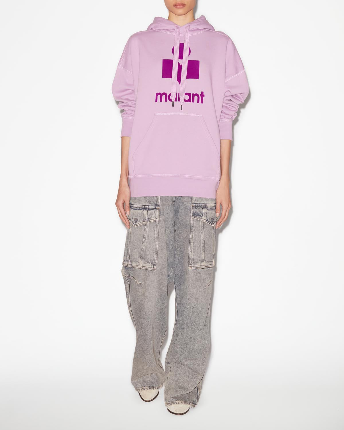 Mansel Sweatshirt Woman lilac-purple | ISABEL MARANT Official
