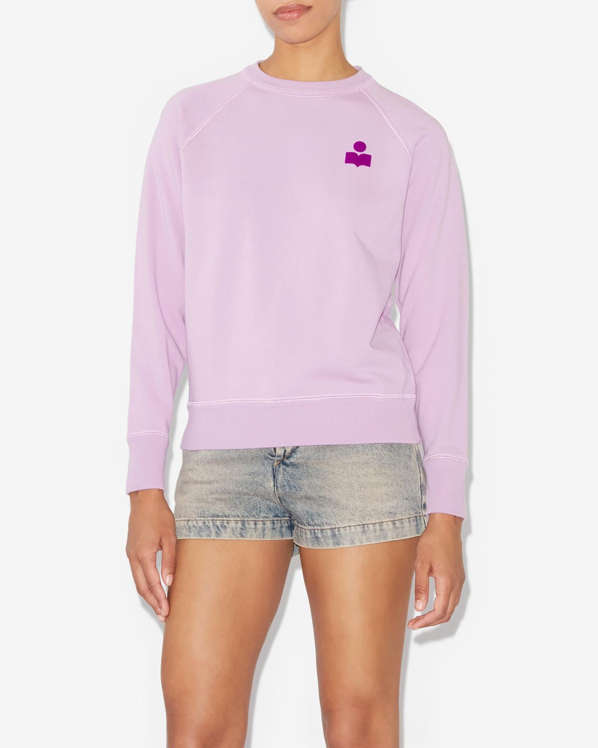 Sweatshirt à logo en coton milla - Lilas-violet - Woman - 3