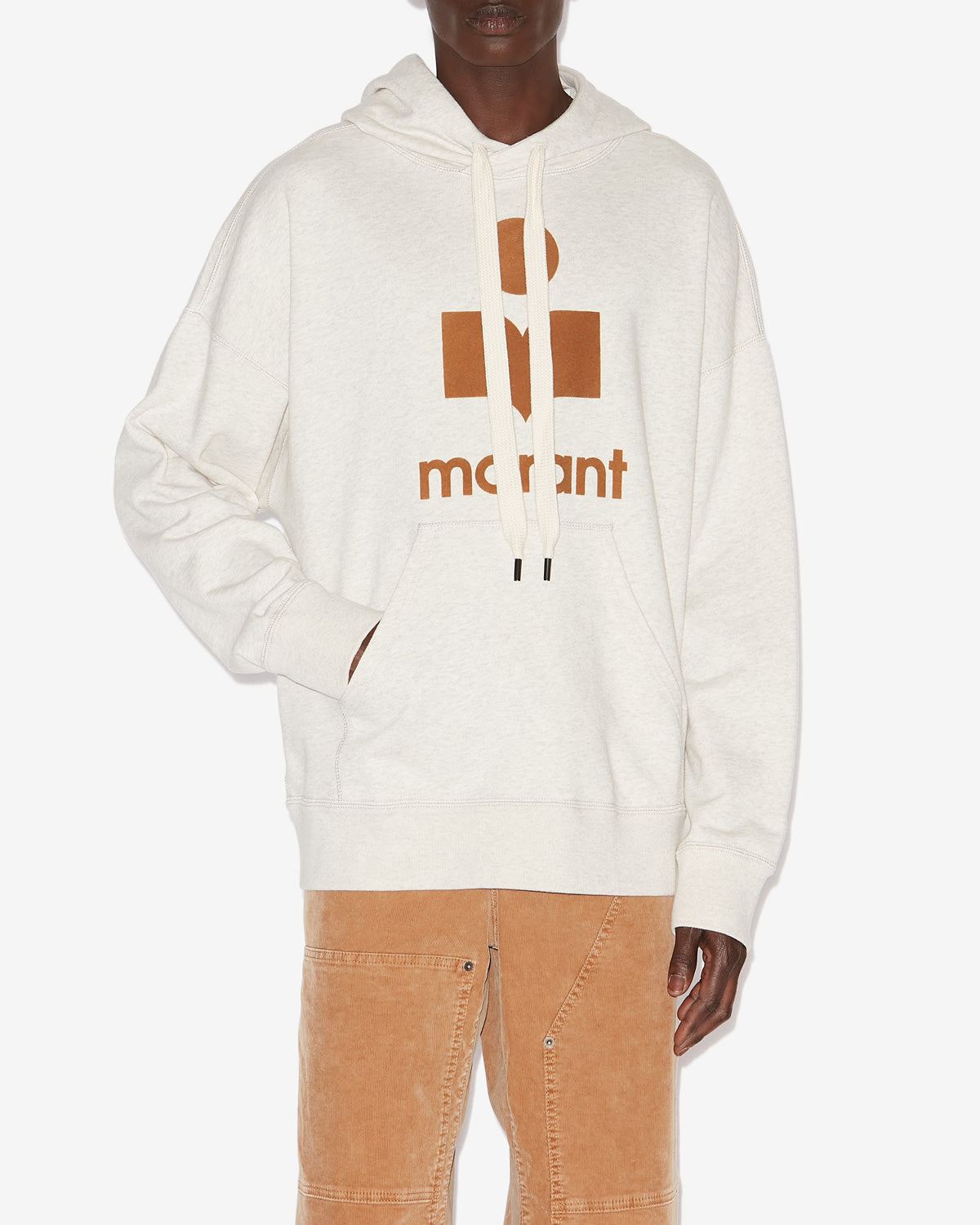 Sudadera miley Man Ecru/camel 5