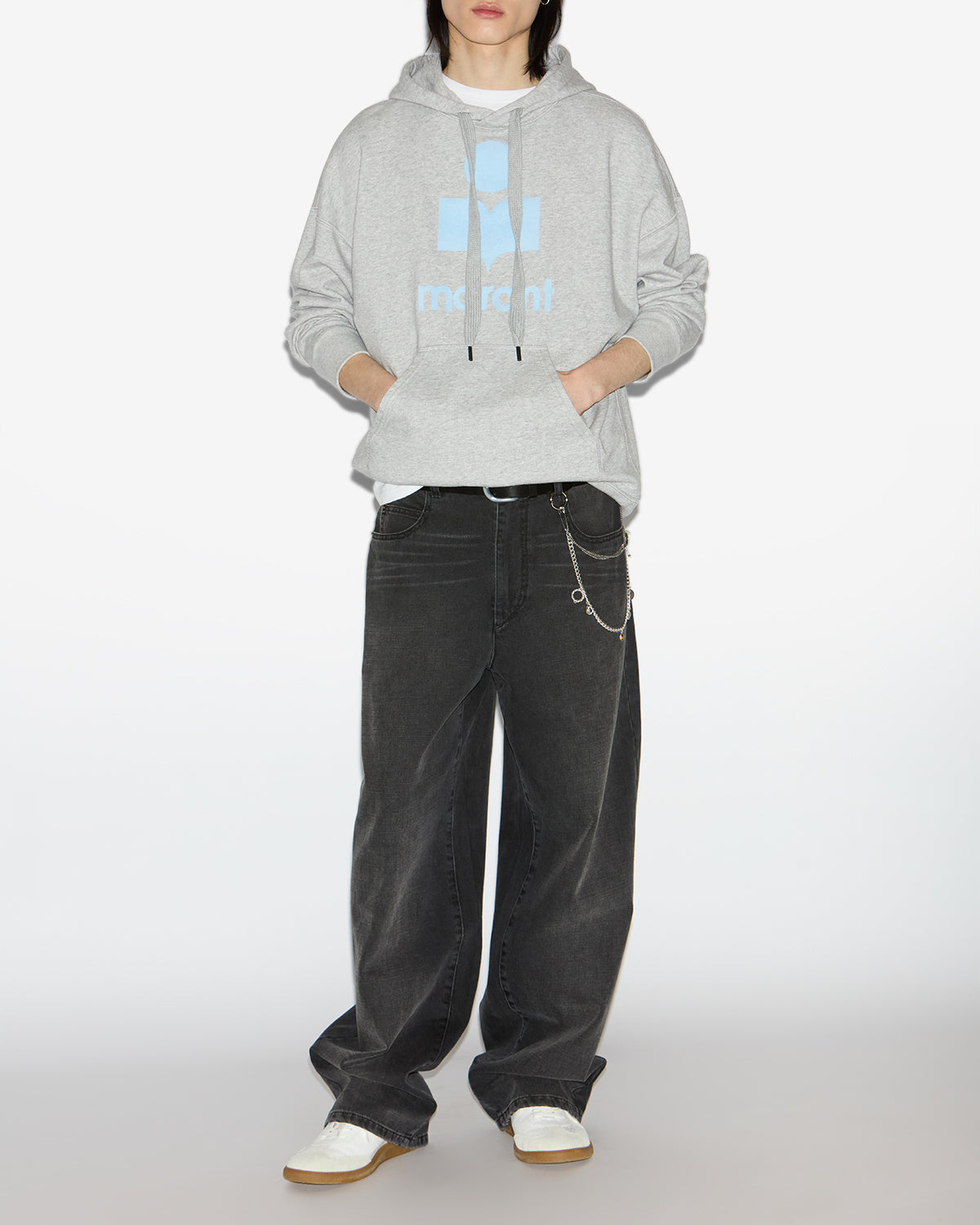 Miley 스웨트셔츠 Man Gray-ice blue 4