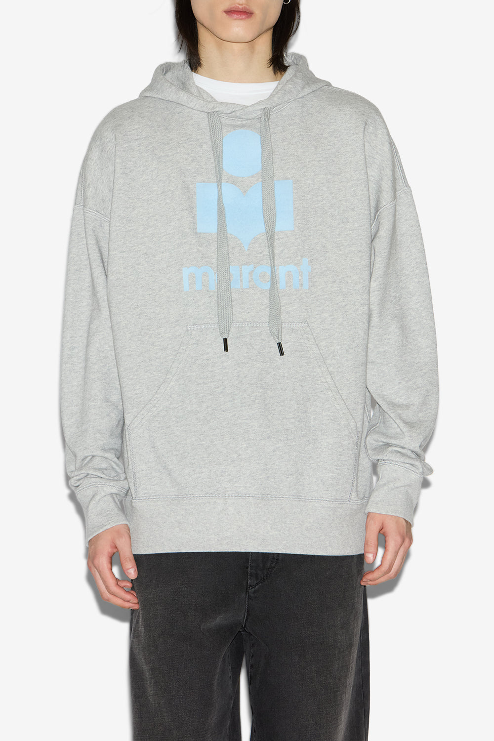 Miley コットン製 フード付きスウェットシャツ - Gray-ice blue - Man - 4