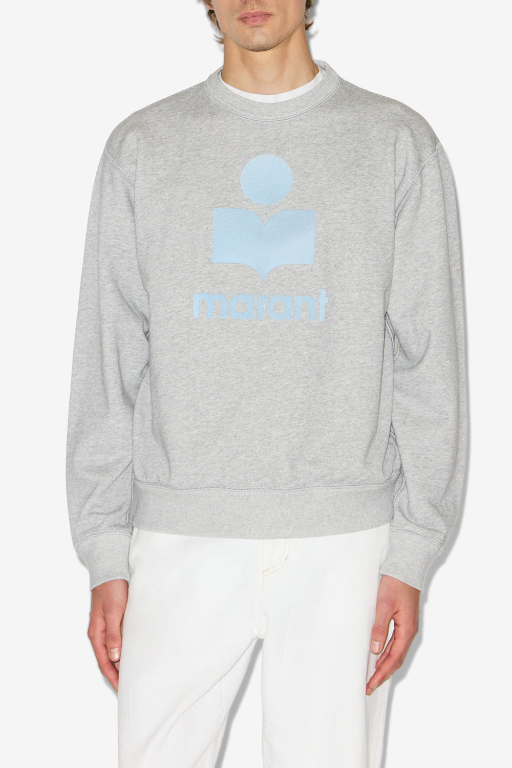 Mikoy ロゴ入り コットン製 スウェットシャツ - Gray-ice blue - Man - 4