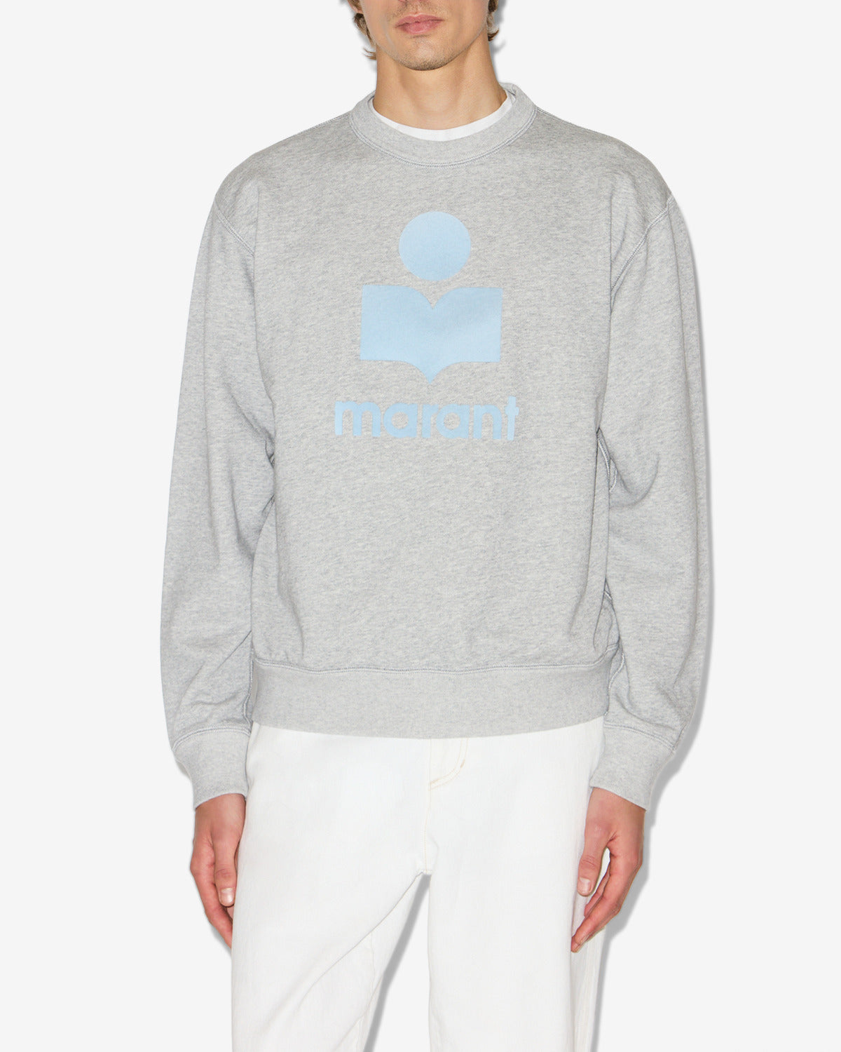 Felpa mikoy in cotone con logo - Gray-ice blue - Man - 3