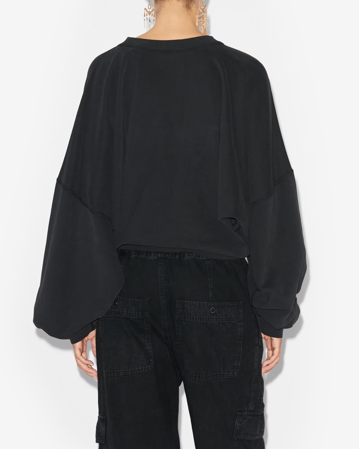 シーラ ロゴ スウェットシャツ Woman 黒 3