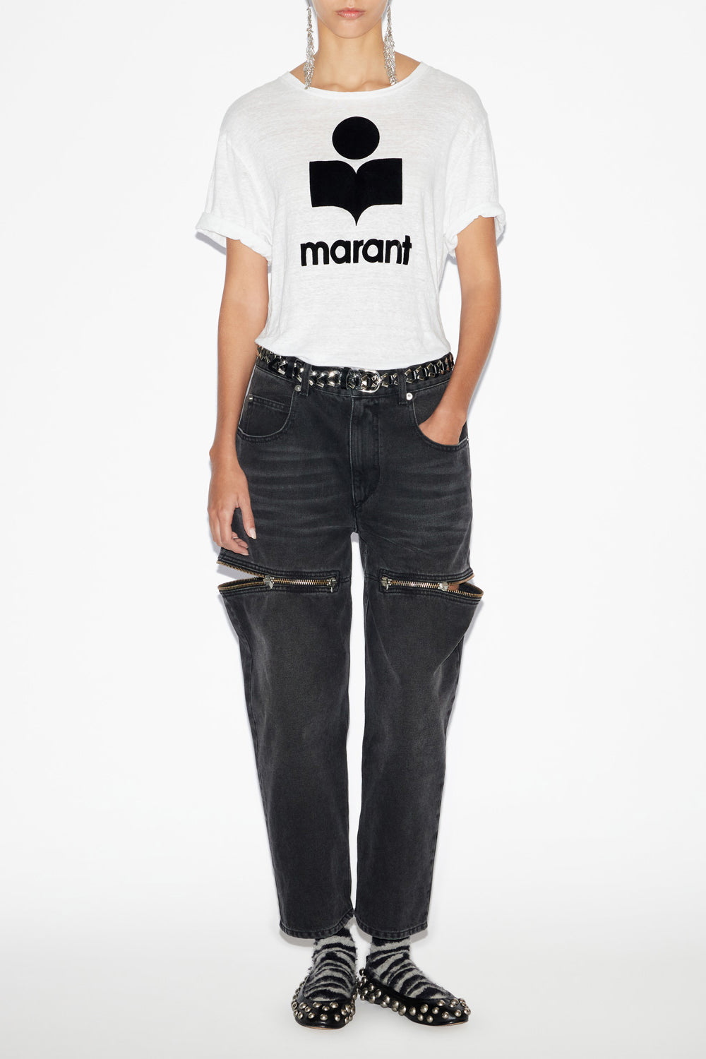 Zewel short-sleeve logo t-shirt - White - Woman - 3