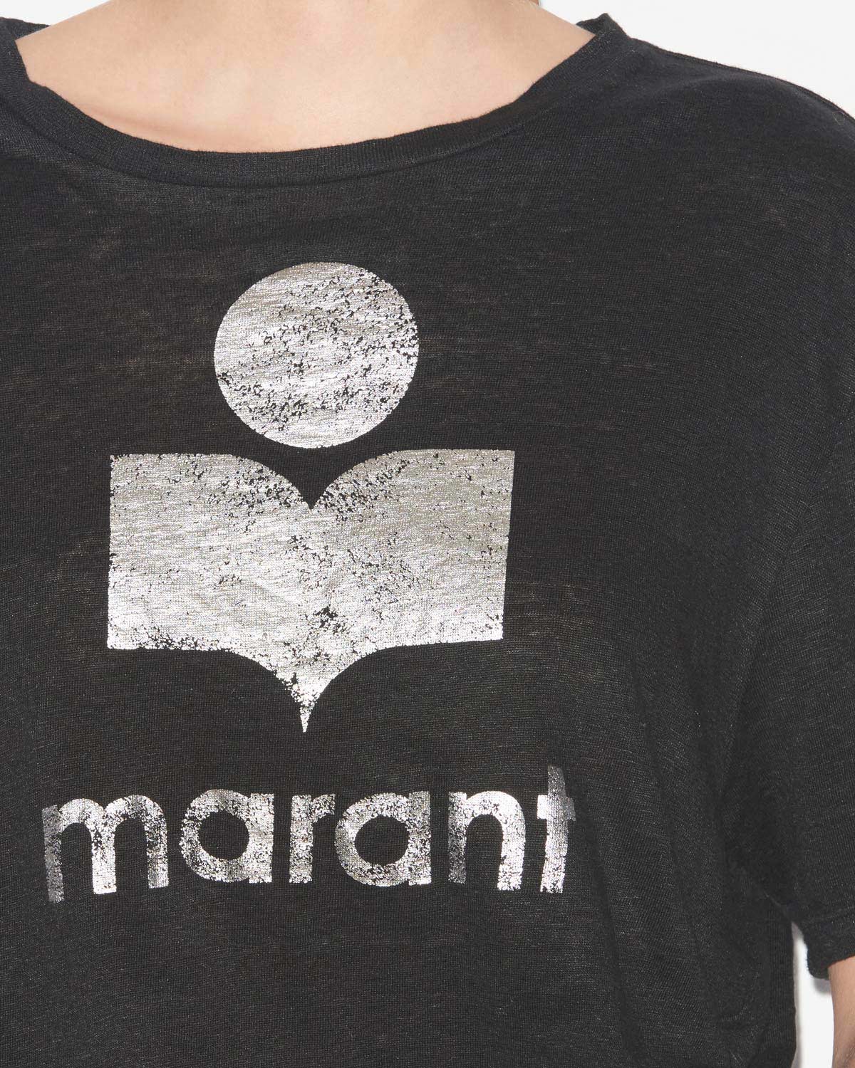 T-shirt zewel mit kurzen ärmeln und logo - Schwarz - Woman - 3