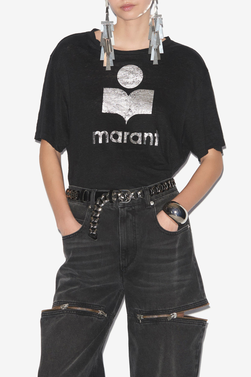 Zewel short-sleeve logo t-shirt - Black - Woman - 7